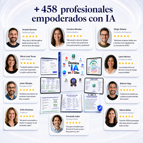 Domina la IA en 7 Días: Guía Práctica + 101 Prompts